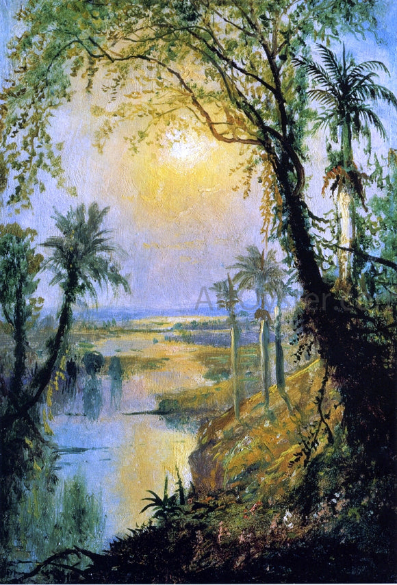  Edmund Darch Lewis Untitled (also known as Cuban Landscape) - Canvas Art Print