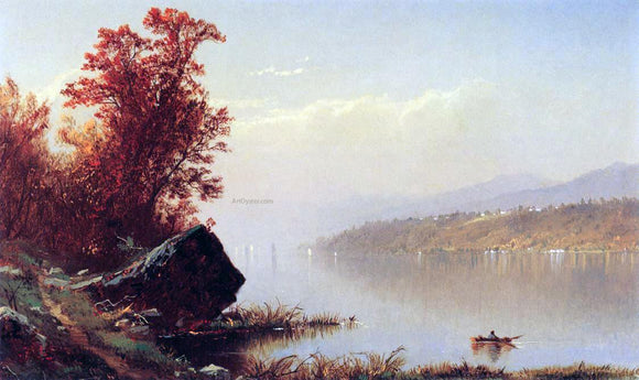  Alfred Thompson Bricher Up the Hudson - Canvas Art Print