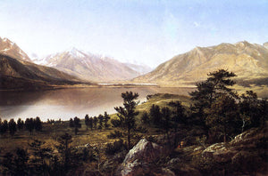  David Johnson Upper Twin Lakes in the Colorado Rockies - Canvas Art Print
