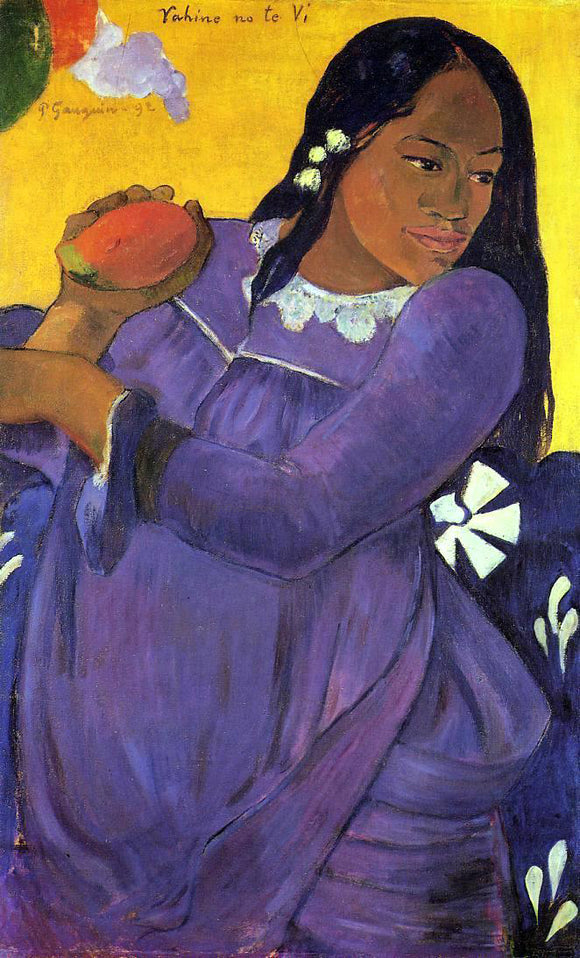  Paul Gauguin Vahine no te vi (also known as Woman with a Mango) - Canvas Art Print