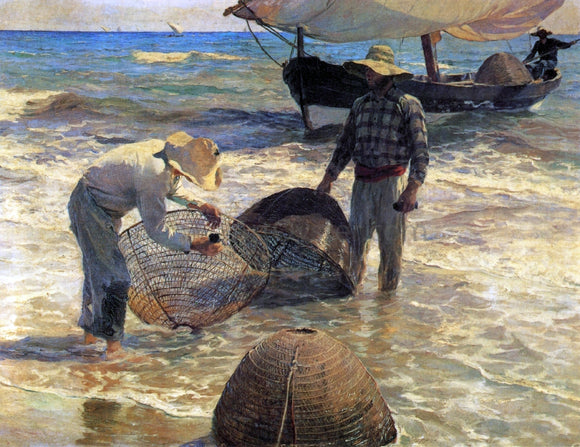  Joaquin Sorolla Y Bastida Valencian Fishermen - Canvas Art Print