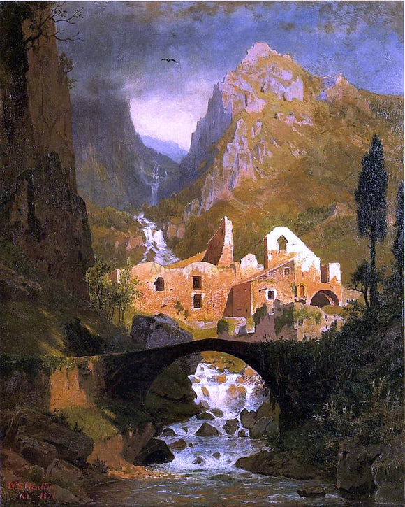  William Stanley Haseltine Valle dei Molini - Amalfi - Canvas Art Print