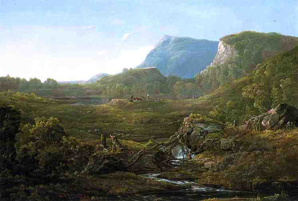  William Louis Sonntag Valley Landscape (also known as Cincinnati) - Canvas Art Print