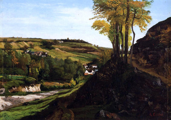 Gustave Courbet Valley of Ornans - Canvas Art Print