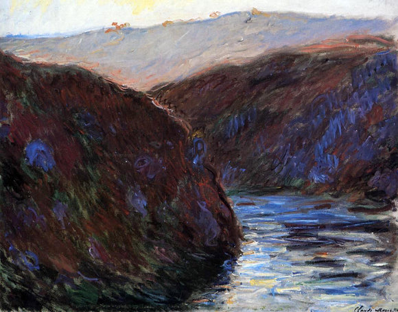  Claude Oscar Monet Valley of the Creuse, Evening Effect - Canvas Art Print