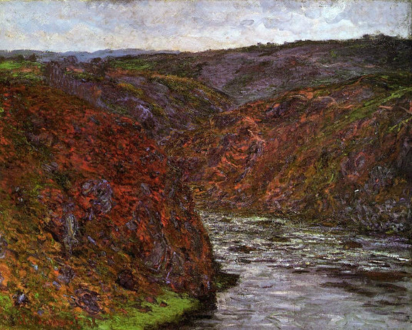  Claude Oscar Monet Valley of the Creuse, Grey Sky - Canvas Art Print