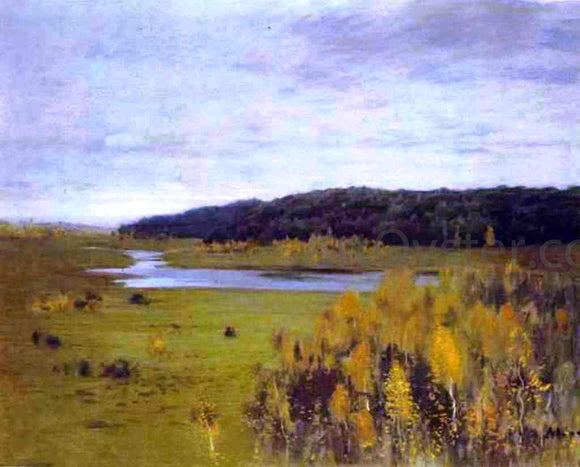  Isaac Ilich Levitan Valley of the River, Autumn - Canvas Art Print