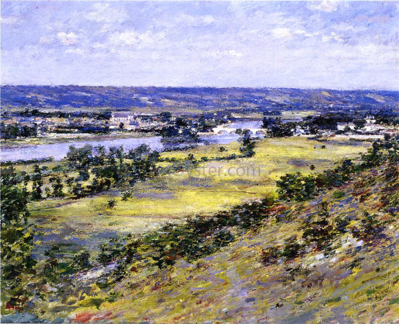  Theodore Robinson Valley of the Seine from Giverny Heights - Canvas Art Print