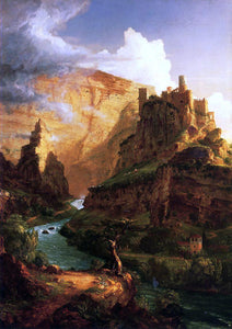  Thomas Cole Valley of the Vaucluse - Canvas Art Print