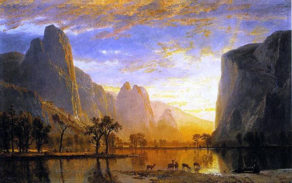  Albert Bierstadt Valley of the Yosemite - Canvas Art Print