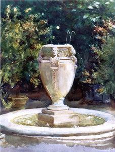  John Singer Sargent A Vase Fountain, Pocantico - Canvas Art Print