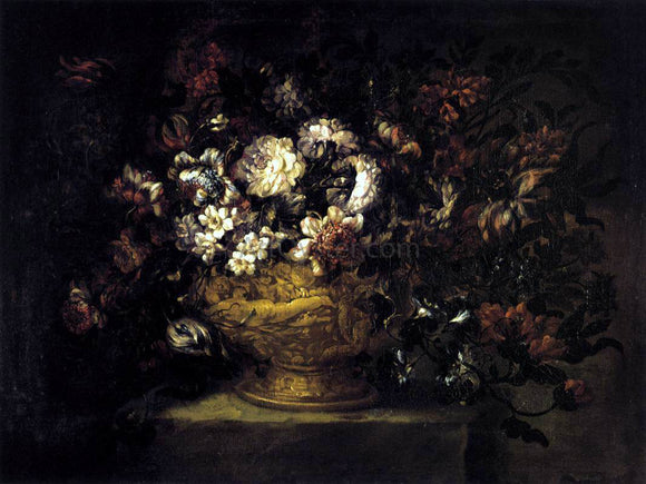  Gabriel De La Corte Vase of Flowers - Canvas Art Print