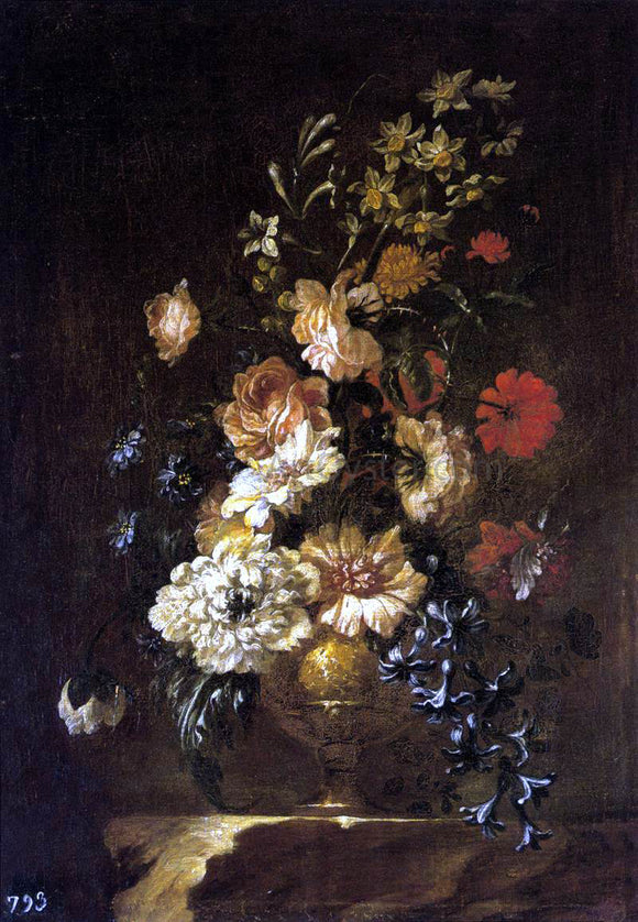  Francisco Perez Sierra Vase of Flowers - Canvas Art Print