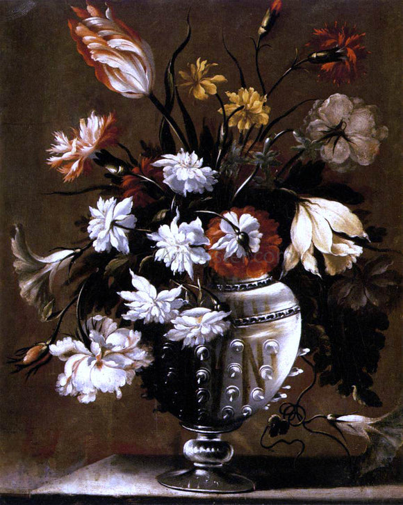  Diego Valentin Diaz Vase of Flowers - Canvas Art Print