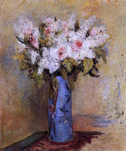  Pierre Auguste Renoir Vase of Lilacs and Roses - Canvas Art Print