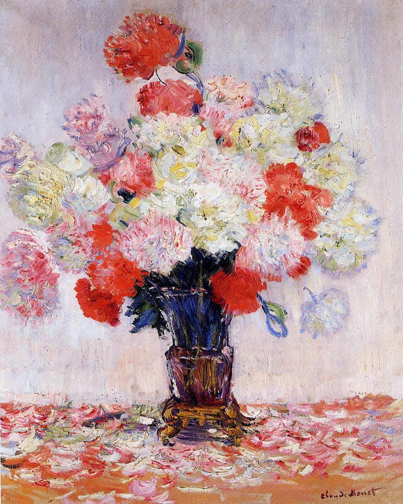  Claude Oscar Monet Vase of Peonies - Canvas Art Print