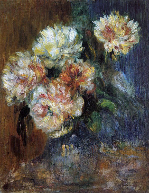  Pierre Auguste Renoir Vase of Peonies - Canvas Art Print