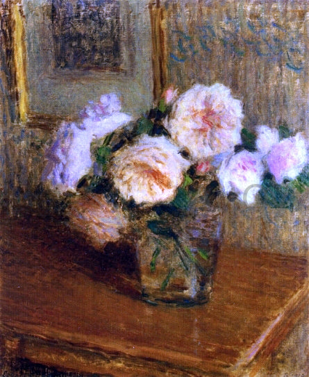  Ernest-Joseph Laurent Vase of Roses - Canvas Art Print