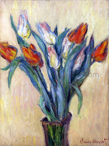  Claude Oscar Monet Vase of Tulips - Canvas Art Print