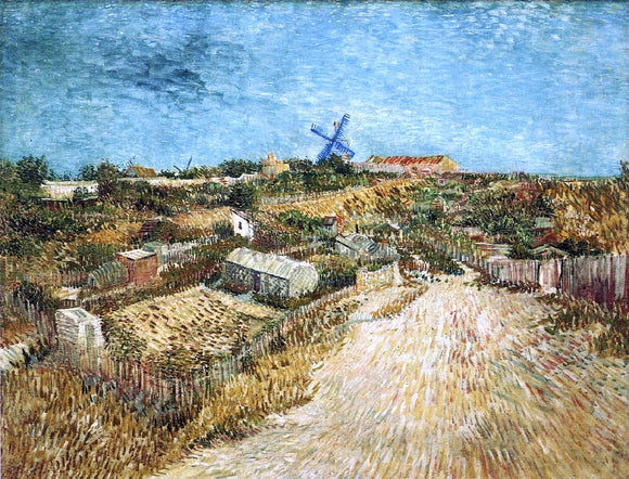  Vincent Van Gogh A Vegetable Gardens in Montmartre - Canvas Art Print