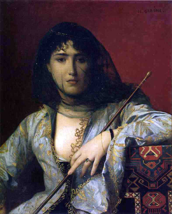  Jean-Leon Gerome Veiled Circassian Woman - Canvas Art Print