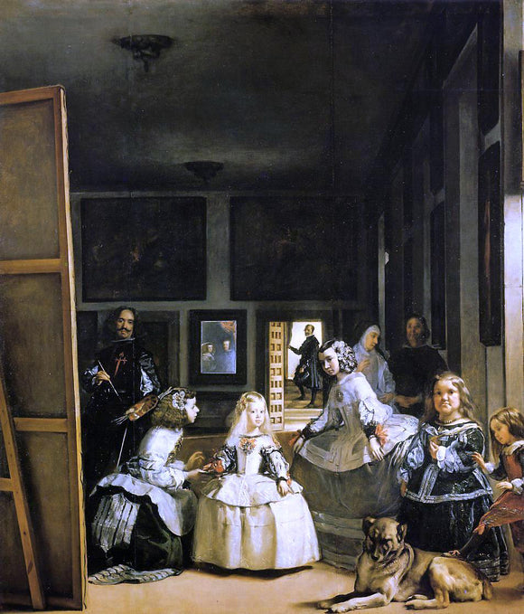  Diego Velazquez Velazquez and the Royal Family (also known as Las Meninas) - Canvas Art Print