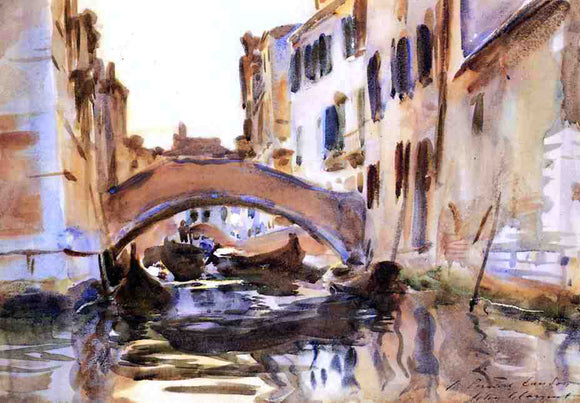  John Singer Sargent A Venetian Canal - Canvas Art Print