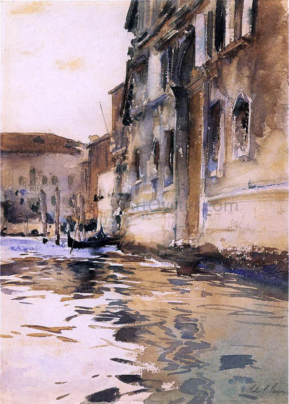  John Singer Sargent A Venetian Canal, Palazzo Corner - Canvas Art Print