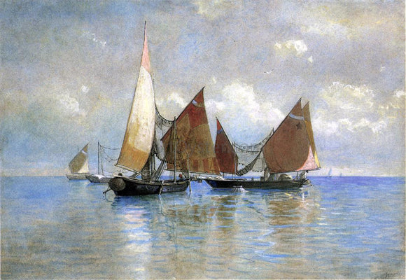  William Stanley Haseltine Venetian Fishing Boats - Canvas Art Print