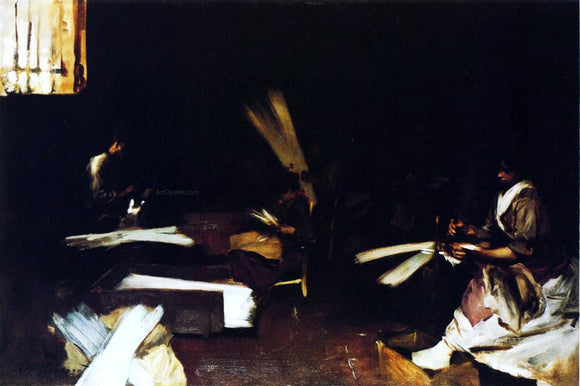  John Singer Sargent Venetian Glass Workers - Canvas Art Print