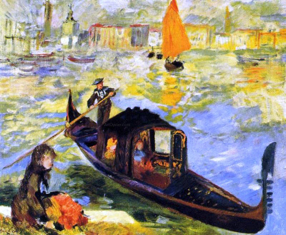  Pierre Auguste Renoir Venetian Gondola - Canvas Art Print