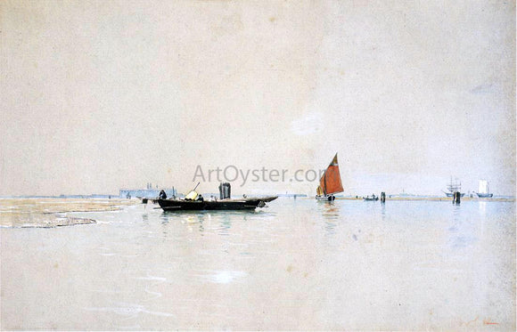  William Stanley Haseltine Venetian Lagoon - Canvas Art Print