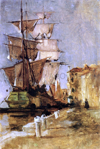  John Twachtman Venetian Sailing Vessel - Canvas Art Print