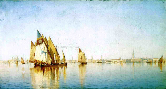  Sanford Robinson Gifford Venetian Sails, a Study - Canvas Art Print