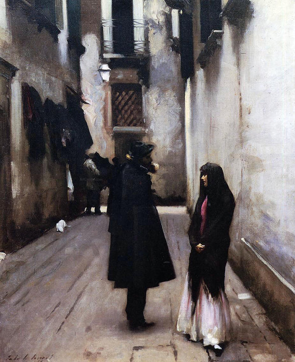 John Singer Sargent Venetian Street - Canvas Art Print