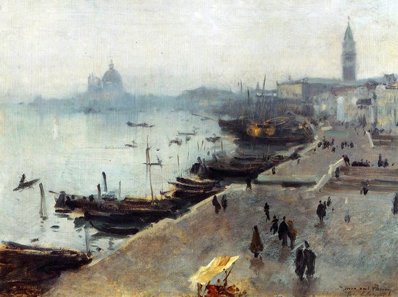  John Singer Sargent Venice in Gray Weather - Canvas Art Print