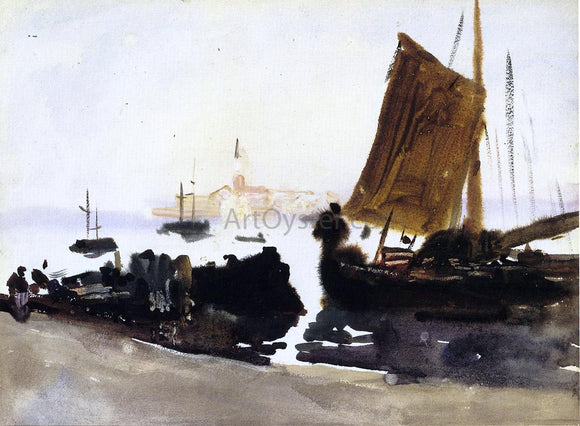  John Singer Sargent Venice, Sailing Boat - Canvas Art Print