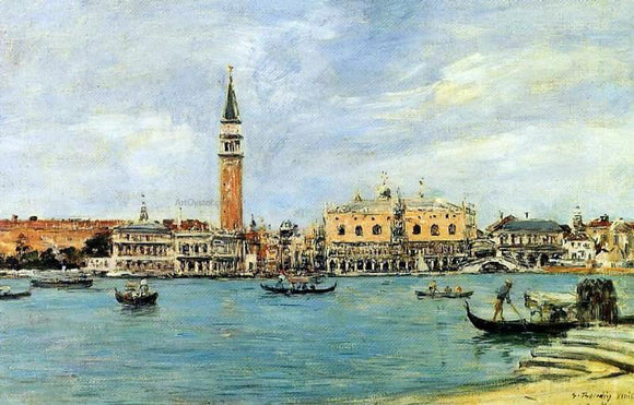  Harrison Bird Brown Venice, the Campanile, the Ducal Palace and the Piazetta, View from San Giorgio - Canvas Art Print
