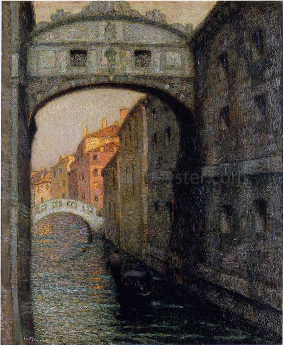  Henri Le Sidaner Venice - the Canal of Sighs - Canvas Art Print