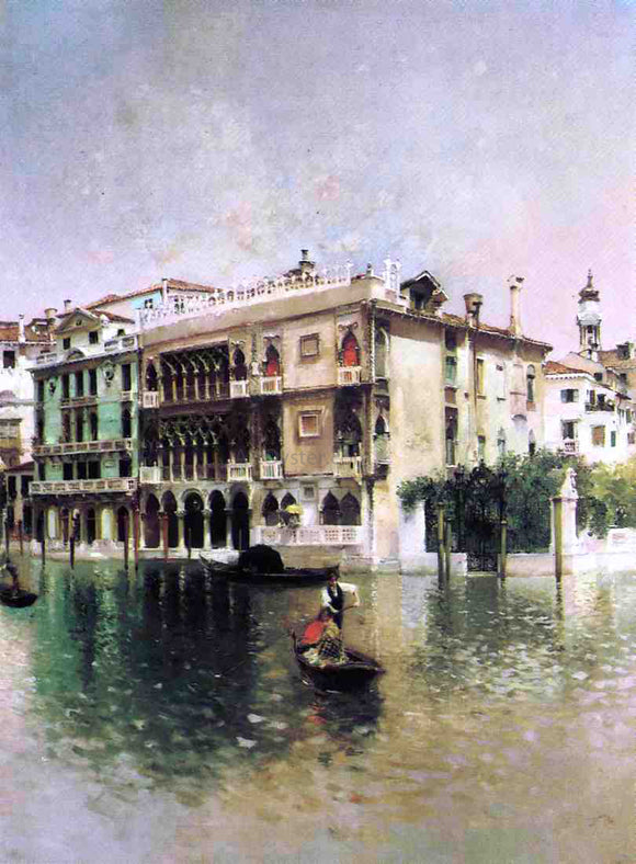  Robert Frederick Blum Venice, The Grand Canal - Canvas Art Print
