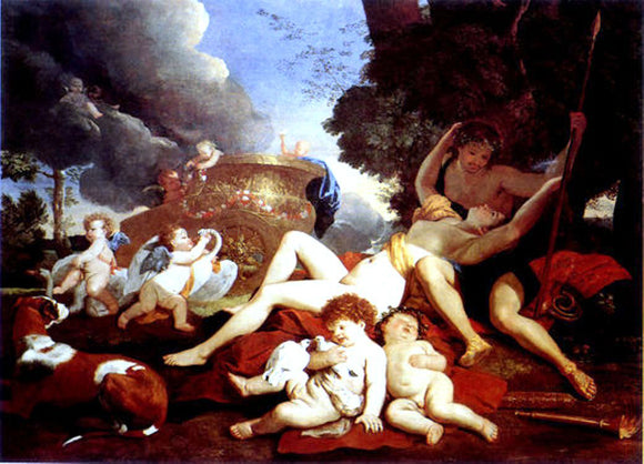  Nicolas Poussin Venus and Adonis - Canvas Art Print