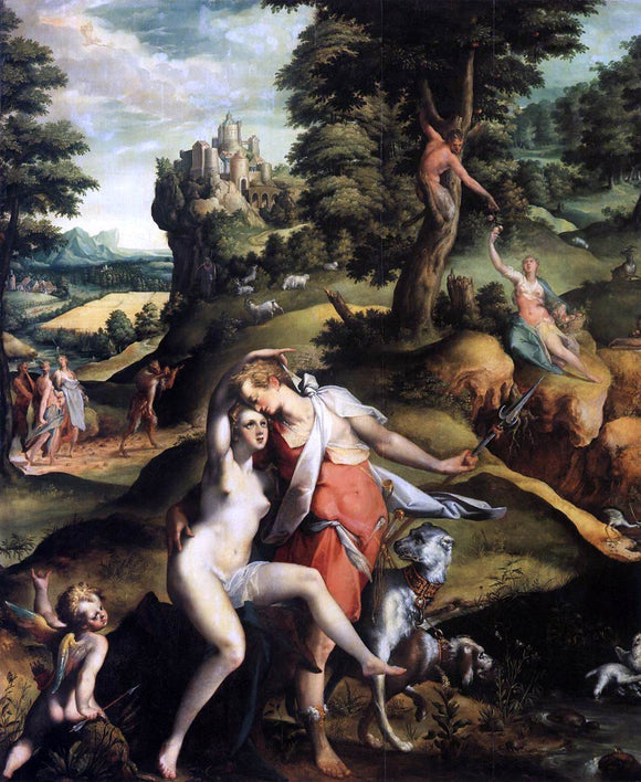  Bartholomaeus Spranger Venus and Adonis - Canvas Art Print