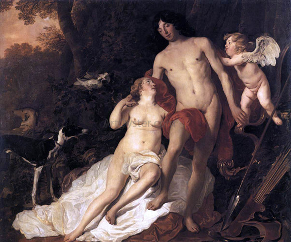  Jacob Adriaensz Backer Venus and Adonis - Canvas Art Print