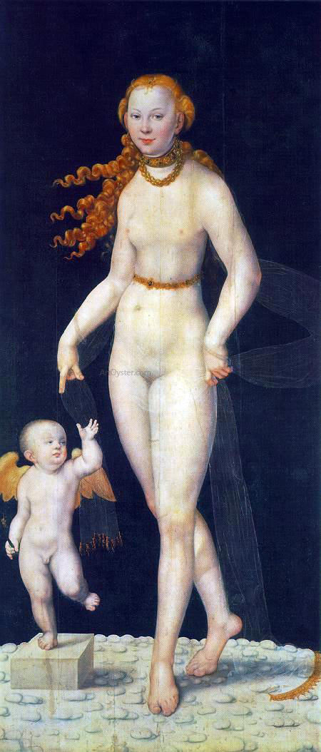  The Younger Lucas Cranach Venus and Amor - Canvas Art Print