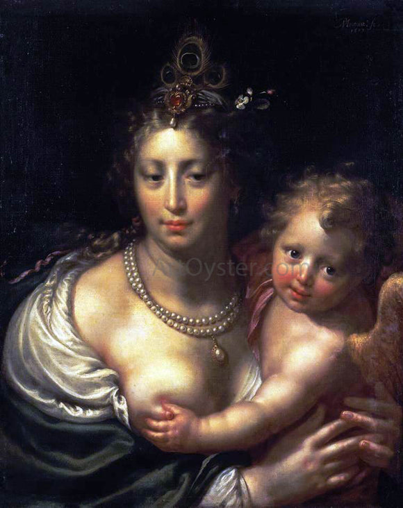  Paulus Moreelse Venus and Cupid - Canvas Art Print