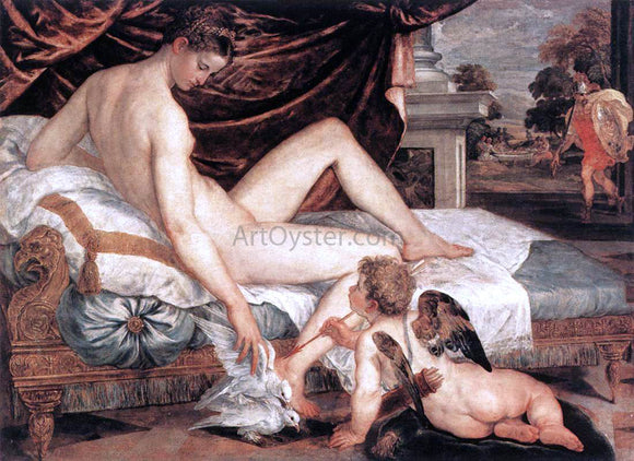  Lambert Sustris Venus and Cupid - Canvas Art Print