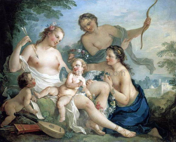 Charles Joseph Natoire Venus and Cupid - Canvas Art Print
