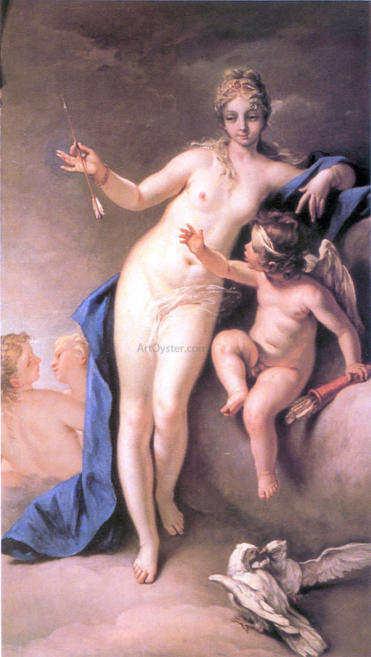  Sebastiano Ricci Venus and Cupid - Canvas Art Print