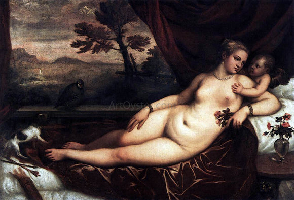  Titian Venus and Cupid - Canvas Art Print