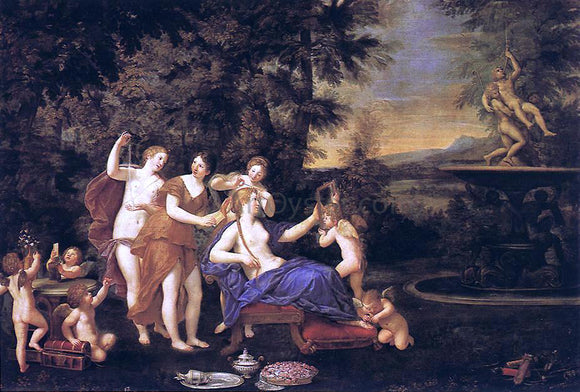  Francesco Albani Venus Attended by Nymphs and Cupids - Canvas Art Print